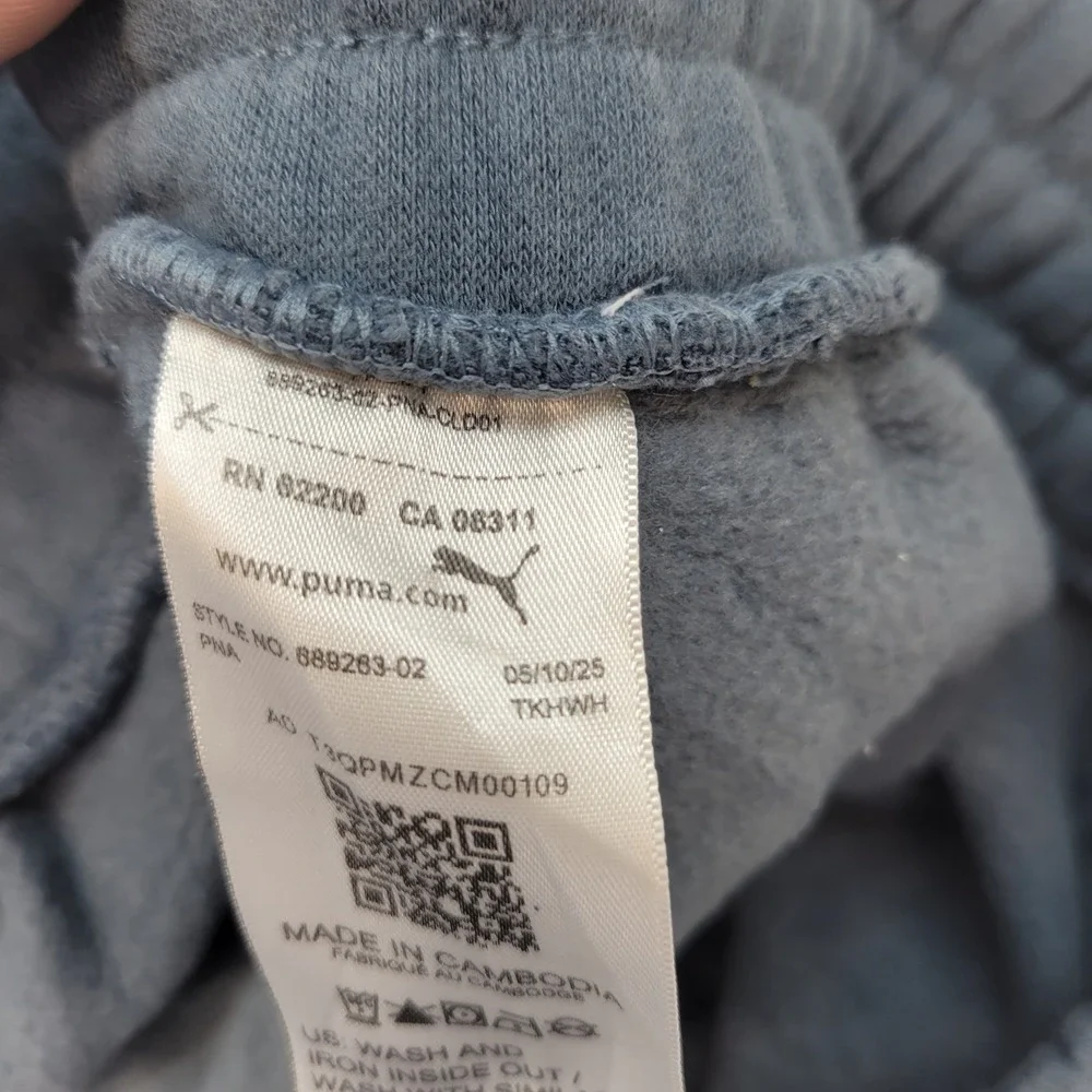 Puma Sweatpants Mens XL Blue Pink Piping Fleece Joggers 889263-02 Athletic